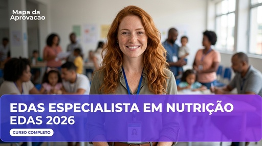 Nutrição SEDES-DF 2026 — Curso Completo Quadrix: Apostilas Aprofundadas + Simulados Comentados + Audiobook + MentorIA + Minha Banca (IA que corrige redação)