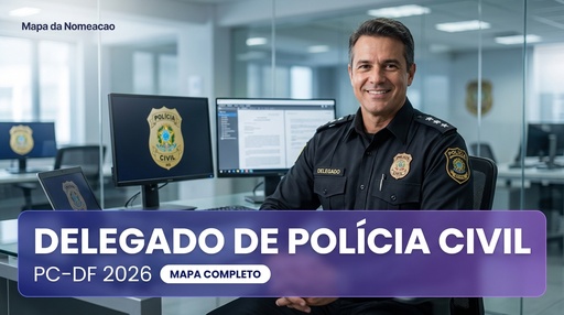 Carreira de Delegado de Polícia Civil — Mapa Completo (Cebraspe)