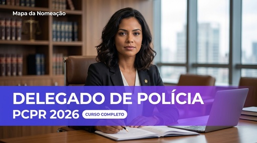 Delegado de Polícia PCPR 2026 — Mapa Completo FGV